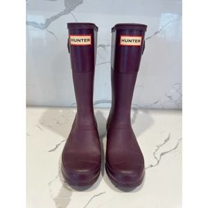 Hunter girl's rain boots size 4